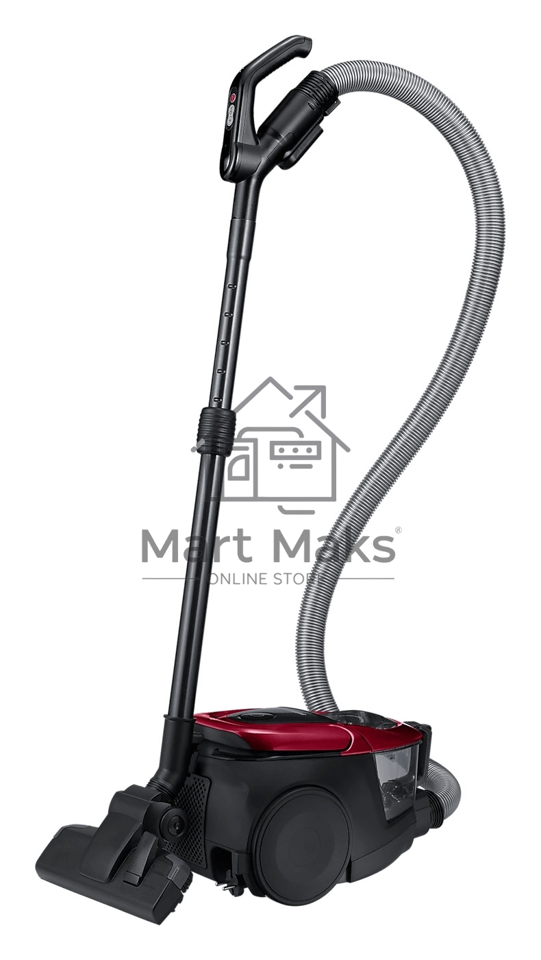 Пылесос Samsung VC18M31A0HP бордовый/черный, 380/1800 Вт, уборка сухая, пылесборник контейнер 2 л