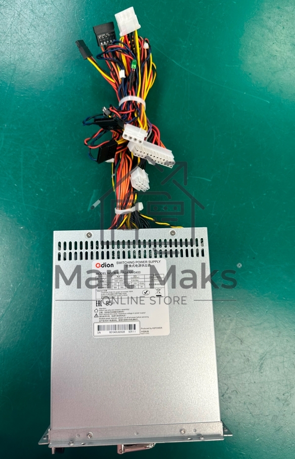 Серверный блок питания  Server power supply Qdion Model R2A-MV0400 P/N:99RAMV0400I1170111 ATX Mini Redundant 400W Efficiency 85+, Cable connector: C14