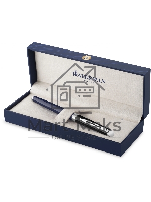 Ручка роллер Waterman Hemisphere Colour Blocking (2202849) черн/синий F, черные чернила, подарочная коробка