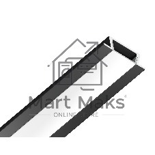 Алюминиевый профиль Ambrella light GP1001BK черный 2000*21.5*6.8