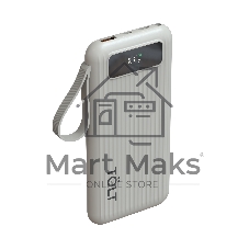 Портативный аккумулятор TOLT Stor SR-LB10D, 10000mAh, 22,5W, fast charging and PD, beige/ Powerbank TOLT Stor SR-LB10D, 10000mAh, 22,5W, fast charging and PD, beige