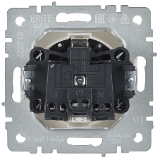 Розетка с з/к/ш с кр. 16А IP44 РСбш10-3-44-БрБ белый IEK BRITE