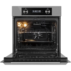 Шкаф духовой электрический Maunfeld AEOH60102S, 60л, дверца с 3 стеклами, нержавеющая сталь