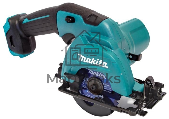 Пила циркулярная Makita HS301DZ10.8В Li-ion 1500об\м диск-ф85мм рез-25.5мм 1.6кг кор б\акк и з\у