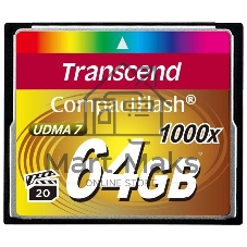 Флеш карта CF 64Gb Transcend TS64GCF1000 (1000X) 