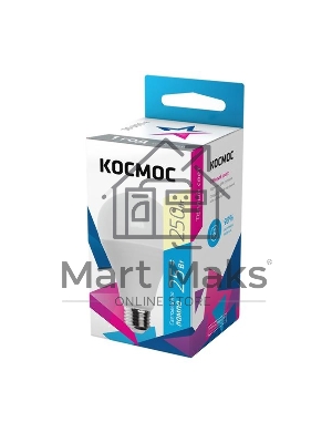 Лампа светодиодная A65 25Вт 3000К E27 220В Космос LkecLED25wA65E2730