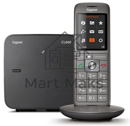 Р/Телефон Dect Gigaset CL660A черный автооветчик АОН