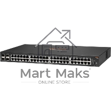 Коммутатор HPE Aruba 6100 48G 4SFP+, 48×1 Гбит/с + 4×10 Гбит/с SFP+, управляемый