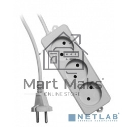 Удлинитель Гарнизон EL-E3-W-3, 3 розетки допустимый ток 6А, длина 3м.