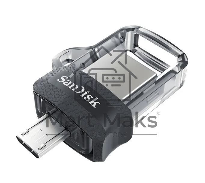 Флешка USB R/W 256GB SanDisk Ultra Android Dual Drive OTG, m3.0/USB 3.0, Black