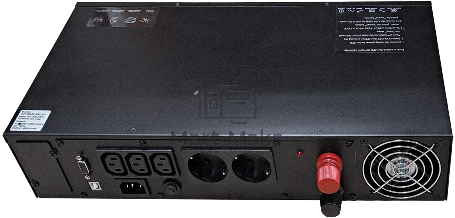 Источник бесперебойного питания PowerCom Infinity INF-1500AP RM (3U) 1050Вт 1500ВА черный