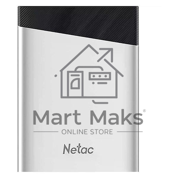 Внешний накопитель SSD Netac Z6S 480GB USB 3.2 Gen 2 Type-C External SSD, R/W up to 550MB/480MB/s,with USB-C to USB-A cable and USB-A to USB-C adapter