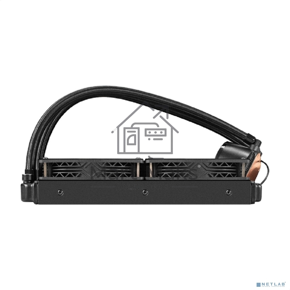 Система водяного охлаждения ExeGate BlackWater-240V2.PWM.RGb черный, 120 мм, алюминий, 2000 об/мин, 22 дБ, 4 pin, 220 Вт