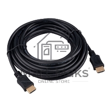 Кабель HDMI Cablexpert CC-HDMI4L-5M, 19M/19M, v2.0, Light, позол.контакты, экран, 5м, черный, пакет
