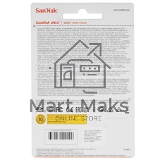 Флеш карта SD 128Gb SanDisk SDXC Class 10 UHS-I Ultra 140Mb/s