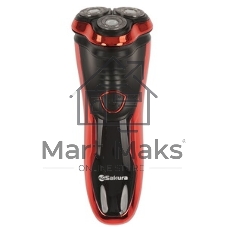 Бритва электрическая Sakura SA-5409R 3гол триммер влаж.бритье