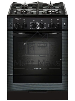 Плита газовая Gefest ПГ 6500-02 0115 черный, конфорок 4 шт, духовка 52 л, 60 см x 85 см x 60 см