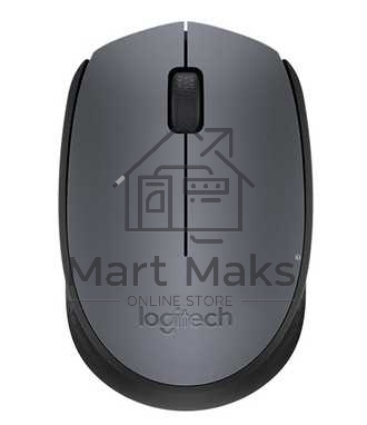 Мышь беспроводная Logitech M170 черный/темно-серый, 1000 dpi, радиоканал, USB, кнопки - 3