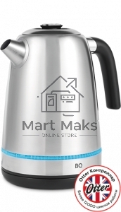 Чайник электрический BQ KT1725SW стальной/черный