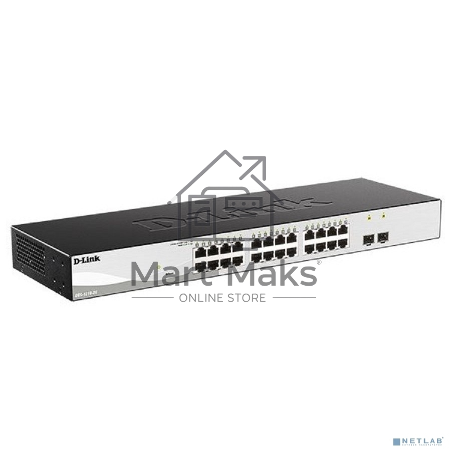 Настраиваемый коммутатор WebSmart с 24 портами 10/100/1000Base-T и 2 портами 1000Base-X SFP D-Link DGS-1210-26/F3A