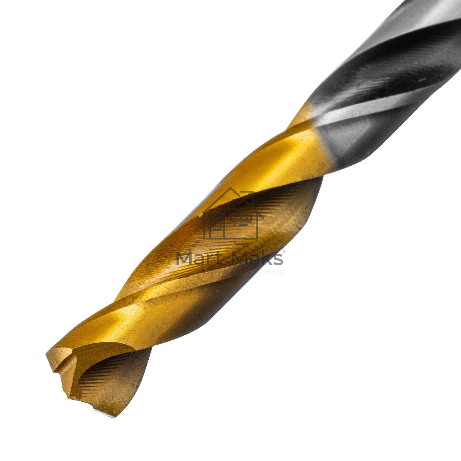 Сверло спиральное по металлу 6,5 x 93мм, Р6М5, Golden Tip, многогранная заточка Denzel