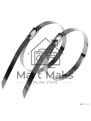 Хомут-стяжка стальной Rexant 200x4,6 мм, упаковка 100 шт.