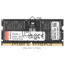 Оперативная память Kingston Fury Impact, DDR5, 32GB (1x32GB), 5600MHz, CL40, SO-DIMM
