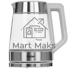 Чайник электрический Haier HK-501 1.7л. 2400Вт серый корпус: стекло/пластик (TD0036930RU)