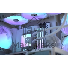 Кулер с водяным охлаждением Formula V Line ICE JET GLOW 360 WH, 360мм, 3x120мм, ARGB fans, LGA115X/1200/1700/1851, AM4/AM5