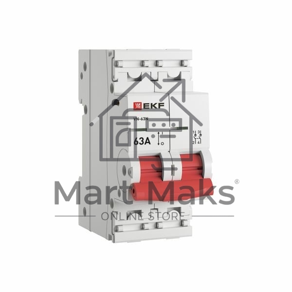 Выключатель нагрузки 2п 63А ВН-63N PROxima EKF S63263