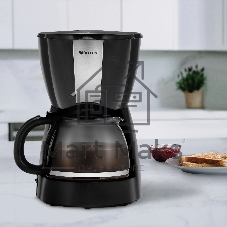 Кофеварка капельная Vitek VT-1503 черный, исп. кофе - молотый, 1.2 л, 900 Вт.