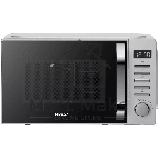 Микроволновая печь Haier HMB-DM208SA серебристый/черный, 20 л, 800 Вт, переключатели - кнопки, поворотный механизм