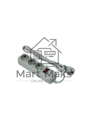 Сетевой фильтр ExeGate EX221177RUS SP-3-1.8G (3 розетки, 1.8м, евровилка, серый)