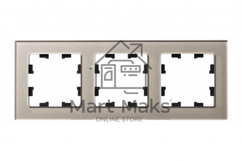 Рамка 3-м AtlasDesign Nature стекло шампань SchE ATN320503