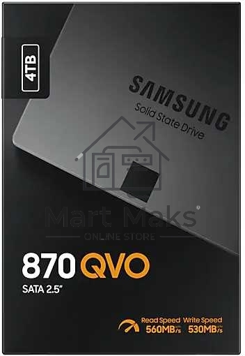 Накопитель SSD Samsung 4TB 870 QVO, V-NAND, 2.5