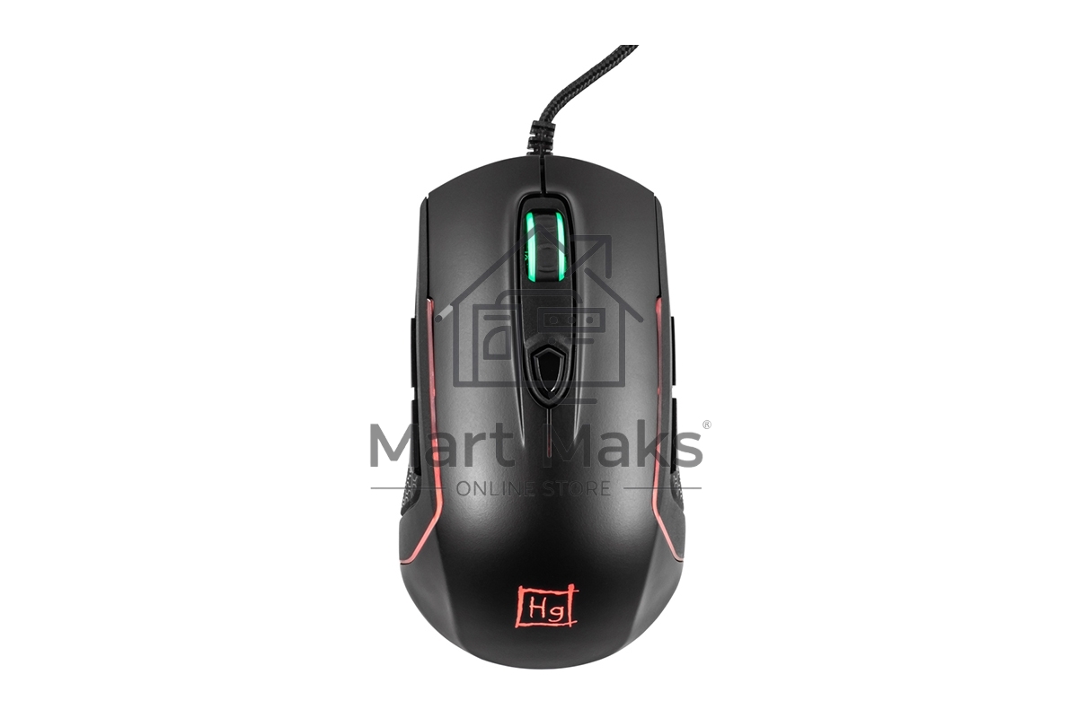 Мышь проводная Harper Gaming Kickback GM-P05 черный, 10000 dpi, USB, кнопки - 8
