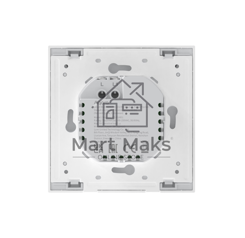 Умный выключатель одноклавишный Aqara Smart Wall Switch H1 (WS-EUK01)