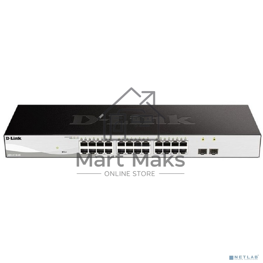 Настраиваемый коммутатор WebSmart с 24 портами 10/100/1000Base-T и 2 портами 1000Base-X SFP D-Link DGS-1210-26/F3A