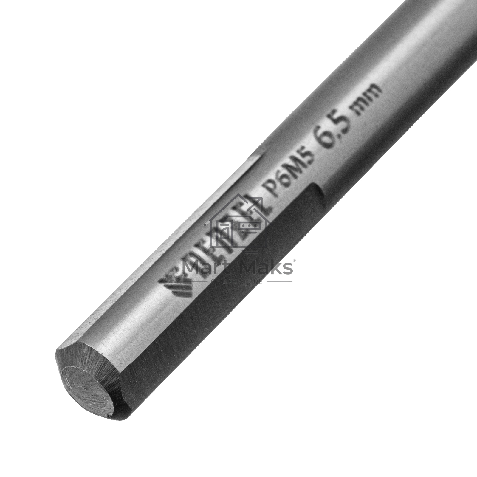 Сверло спиральное по металлу 6,5 x 93мм, Р6М5, Golden Tip, многогранная заточка Denzel