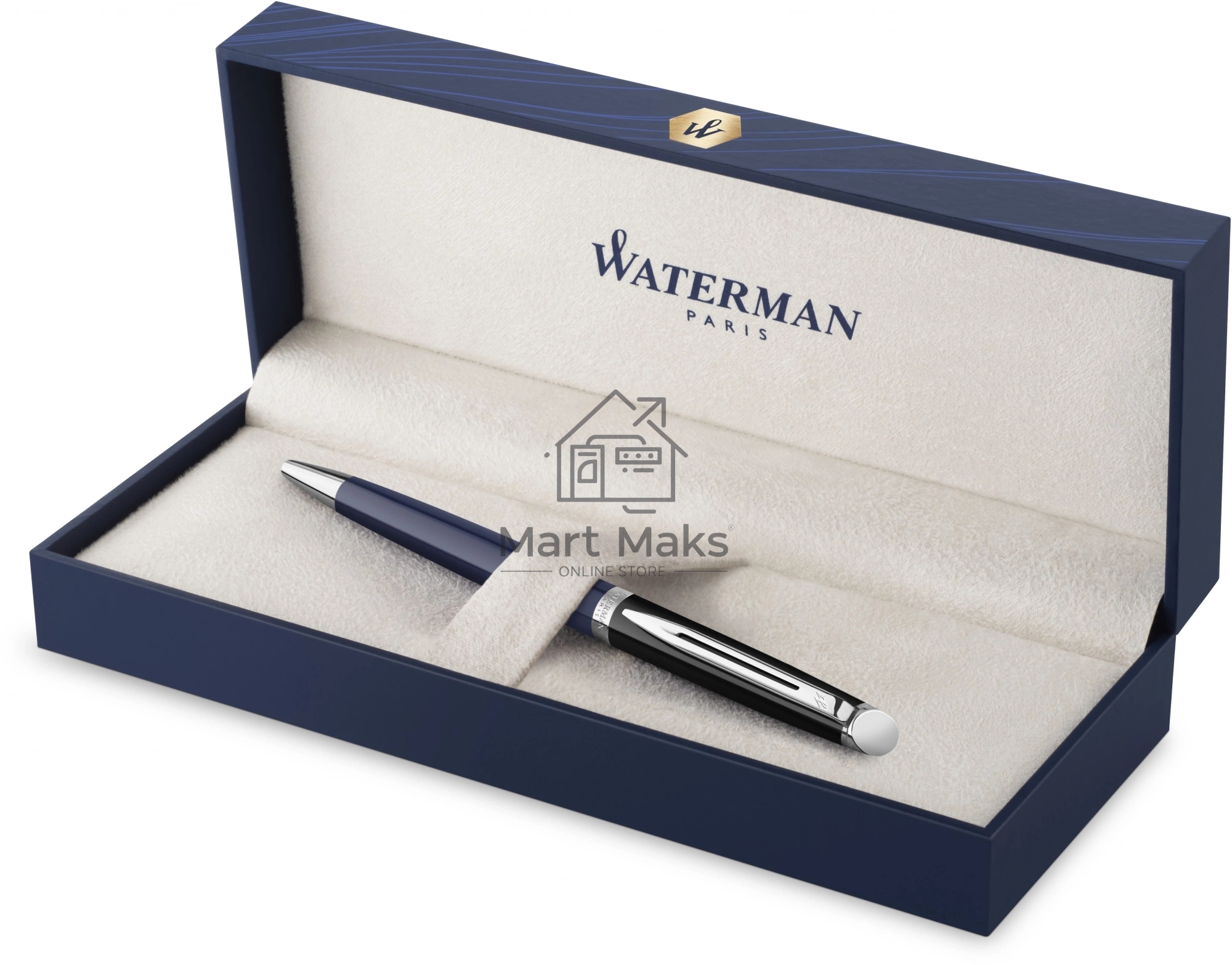 Ручка роллер Waterman Hemisphere Colour Blocking (2202845) черн/белый F, черные чернила, подарочная коробка
