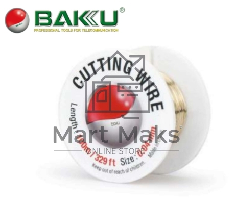 Леска (струна) для отделения защитных стёкол Baku BK-100m 0,04mm