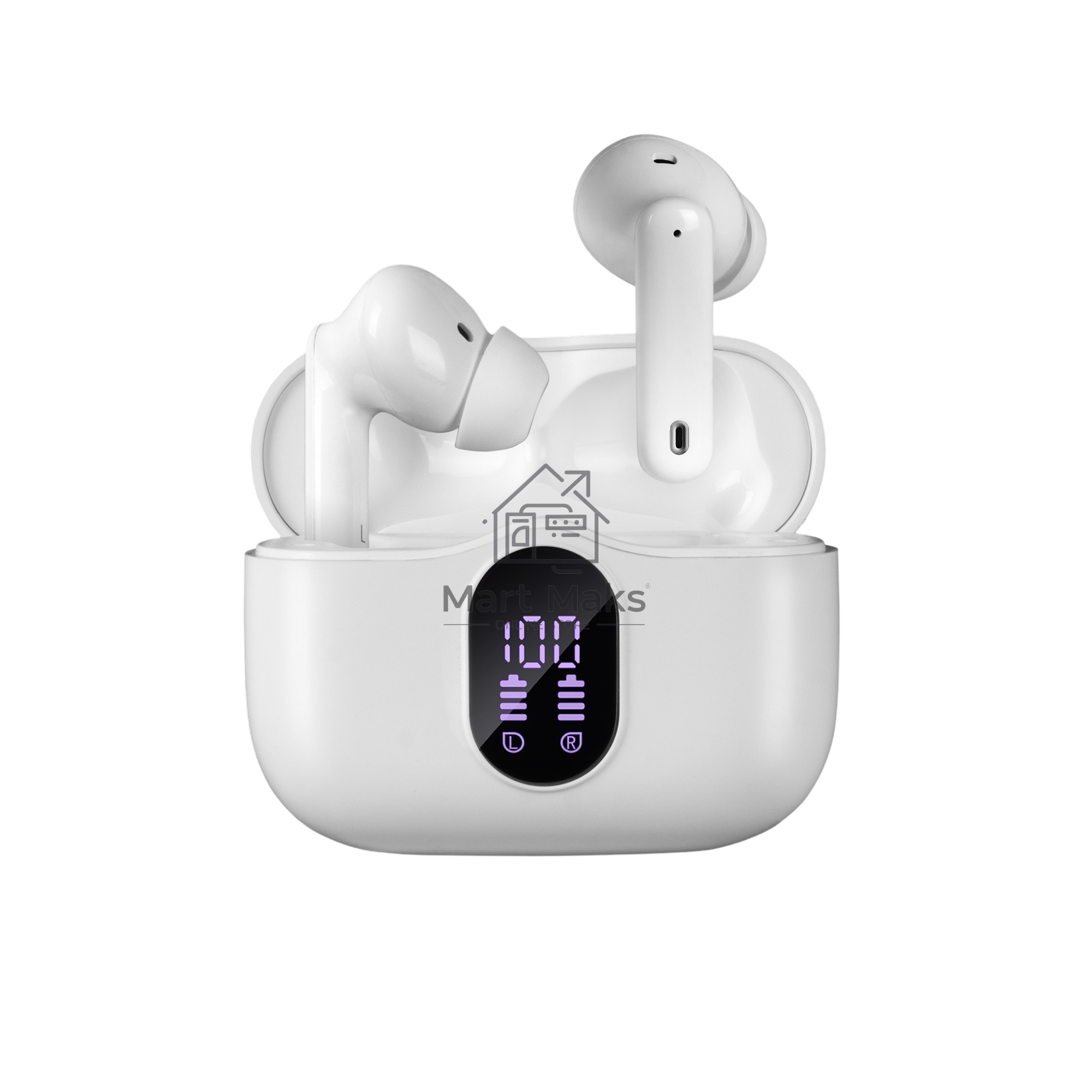 Беспроводные внутриканальные наушники с микрофоном Sven E-310B, белый (Bluetooth, TWS, ANC, ENC, APP)