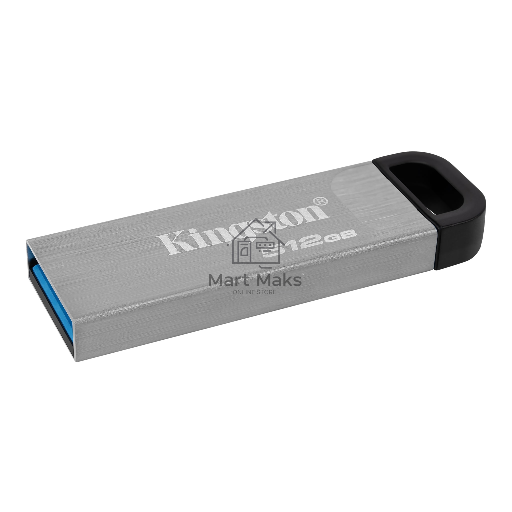 Флешка USB Kingston DataTraveler Kyson metal case silver (DTKN/512Gb), 512Gb, USB 3.0, R/W 200/60, серый