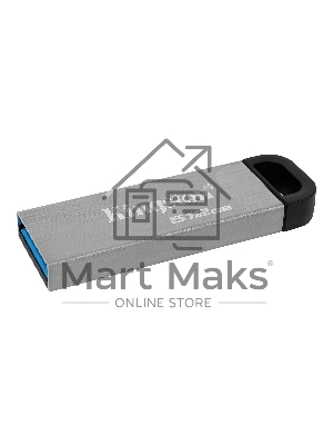 Флешка USB Kingston DataTraveler Kyson metal case silver (DTKN/512Gb), 512Gb, USB 3.0, R/W 200/60, серый