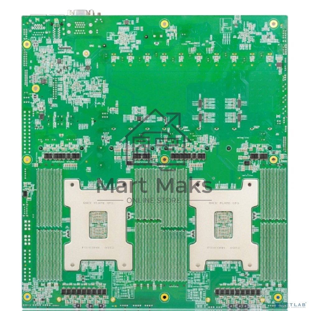 Материнская плата серверная Gooxi G2DERO-B-PK2, 2xSP3, AMD EPYC, 16xDDR4, 2xMiniSAS HD, 1xM.2, 4xPCIe 4.0 x16, 6xPCIe 4.0 x8, 1xVGA, 2x1Gb LAN, 2xUSB-A 5Gbps, 1x3.5 мм, 7.1, E-ATX