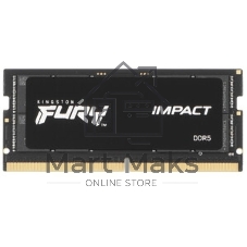 Оперативная память Kingston Fury Impact, DDR5, 32GB (1x32GB), 5600MHz, CL40, SO-DIMM