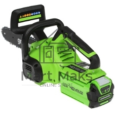 Цепная пила аккумуляторная GreenWorks G40CS30IIK2, 40V, 30 см, с 1* АКБ 2А*ч и ЗУ (2007807UA)