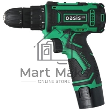 Дрель-шуруповерт Oasis ASB-12S Eco, 12 В, 1,5 Ач, 25 Нм, щеточный