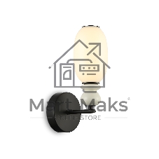 Настенный светильник Ambrella light LH53148 BK/FR черный/белый 6W 3000K 100*165*310