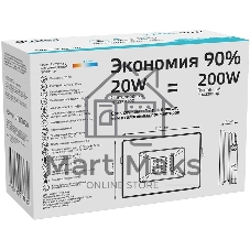 Прожектор светодиодный Gauss Elementary 20W 1745lm 4000К 200-240V IP65 черный LED
